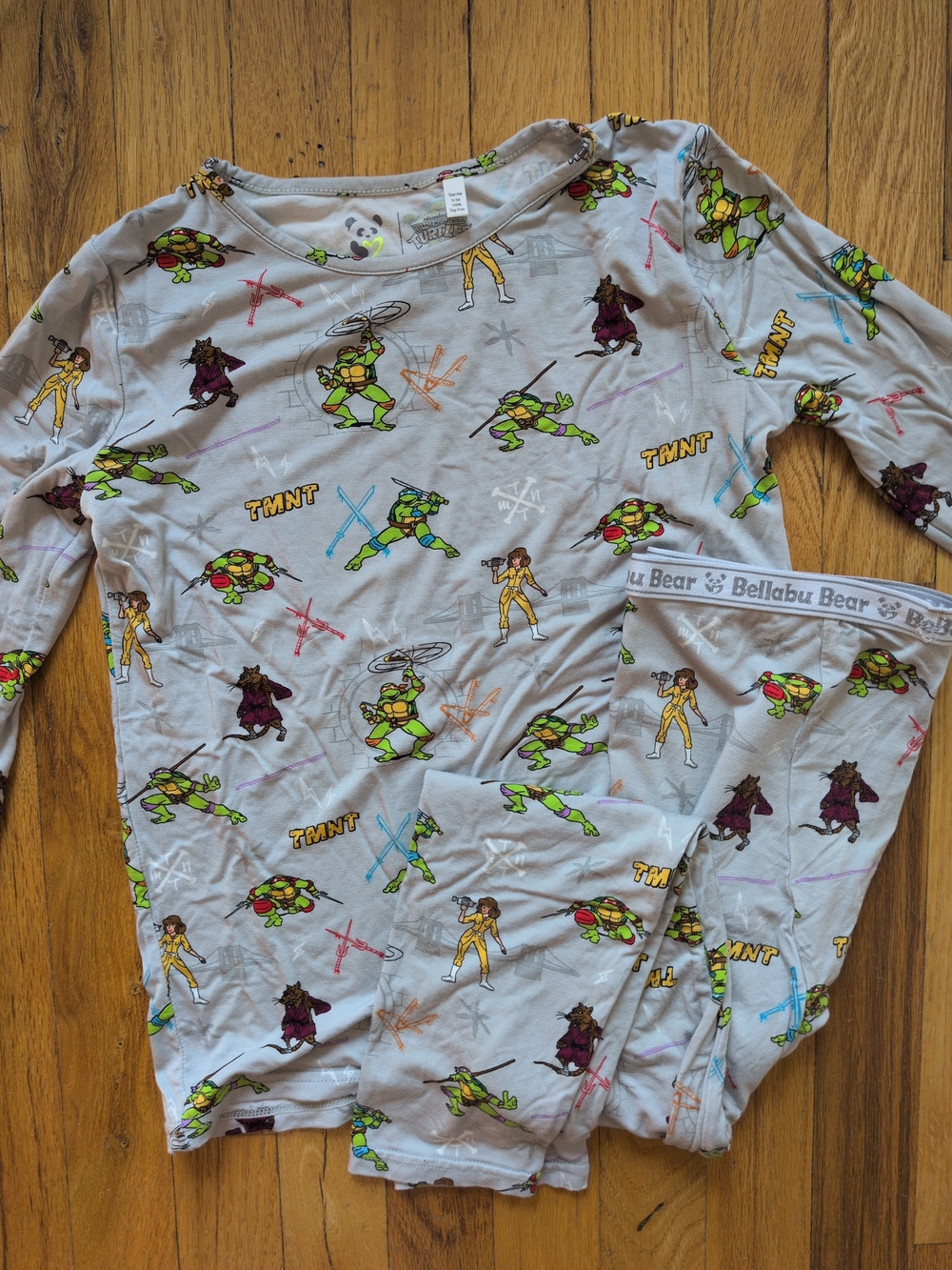 Bellabu Bear Bamboo Teenage Mutant Ninja Turtles Pajama Set